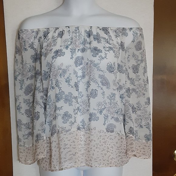 BLACK RAINN/ CHIFFON BLOUSE/SMALL - Picture 2 of 9